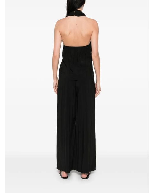 ELEH Black Tie Front Top