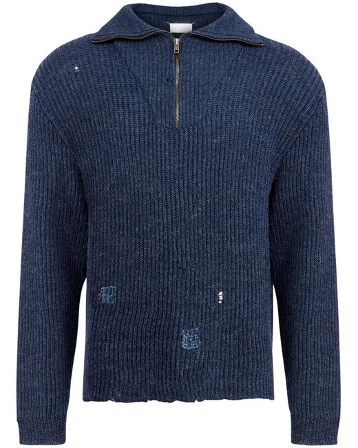 Maison Margiela Blue Summer Shetland Sweater for men