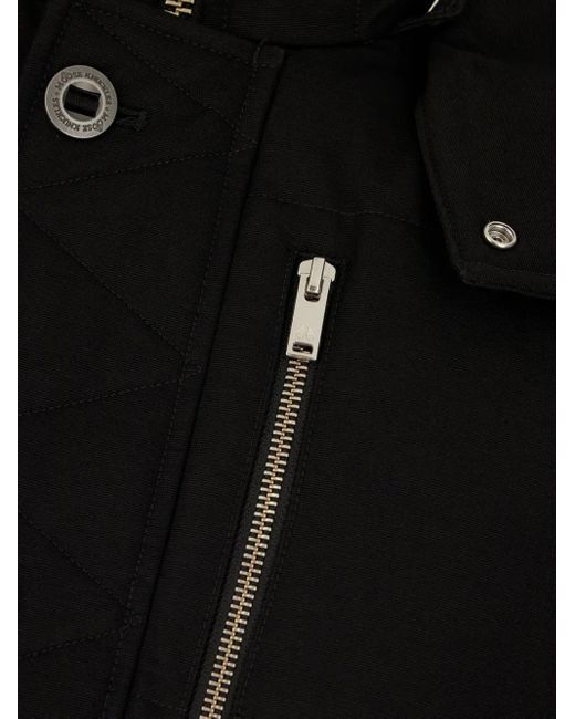 Moose Knuckles Black Hooded Puffer Jacket