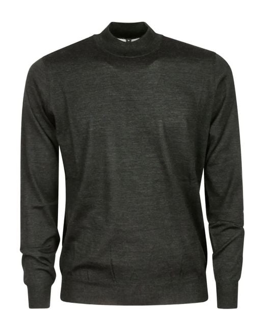 Alpha Industries Green Turtleneck Wool Sweater for men