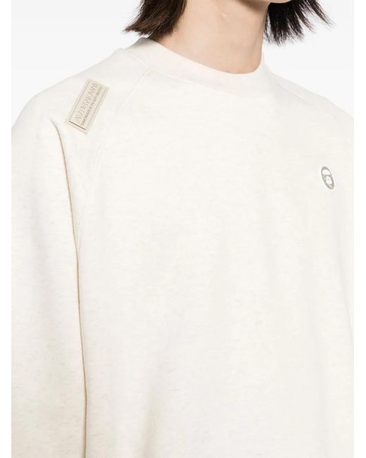 Aape By A Bathing Ape White Logo Patch Sweatshirt for men