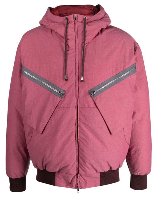 RANRA Kuldi Hooded Padded Jacket in Pink for Men | Lyst UK