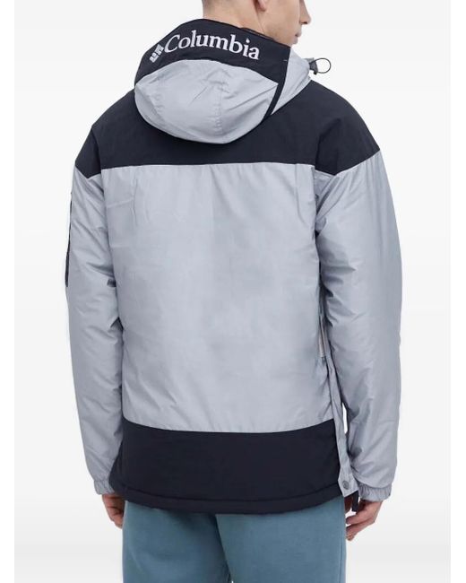 Columbia Blue Half-Zip Panelled Jacket for men