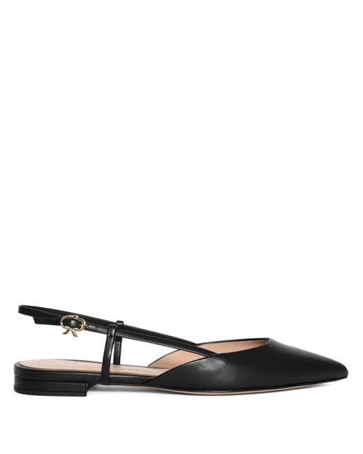 Gianvito Rossi Black Ascent Ballerina