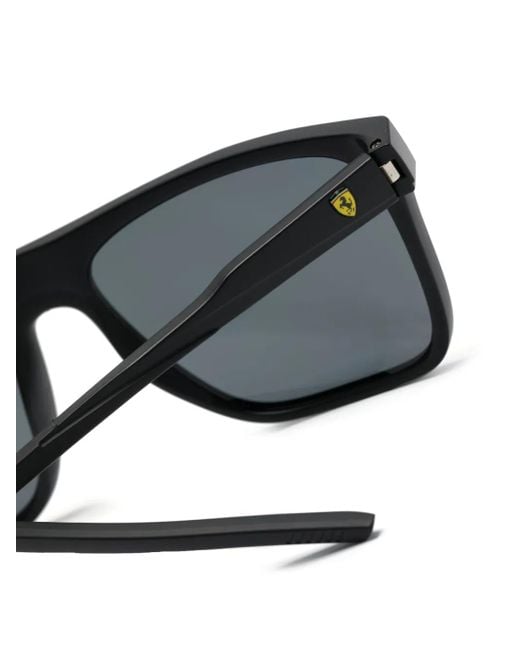 Ferrari Gray Square-Frame Sunglasses for men