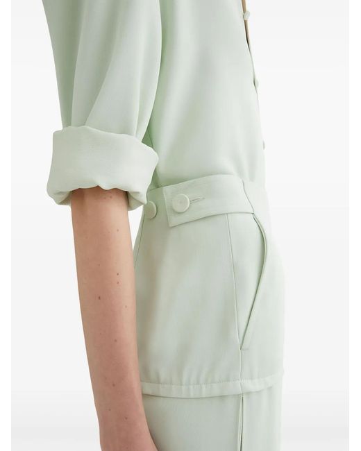 Jil Sander Green Straight Skirt