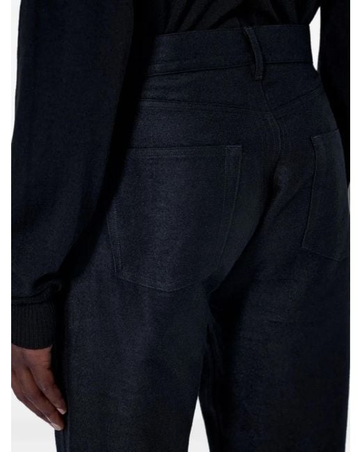 Rick Owens Blue Belt-Loop Straight-Leg Jeans for men