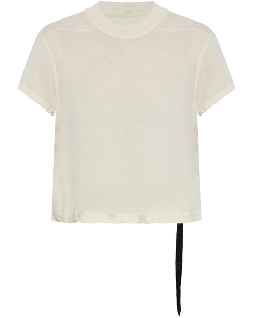 Rick Owens White T-Shirt aus Jersey