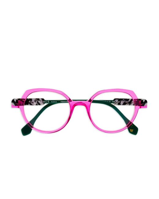 Face A Face Pink Kyoto Glasses