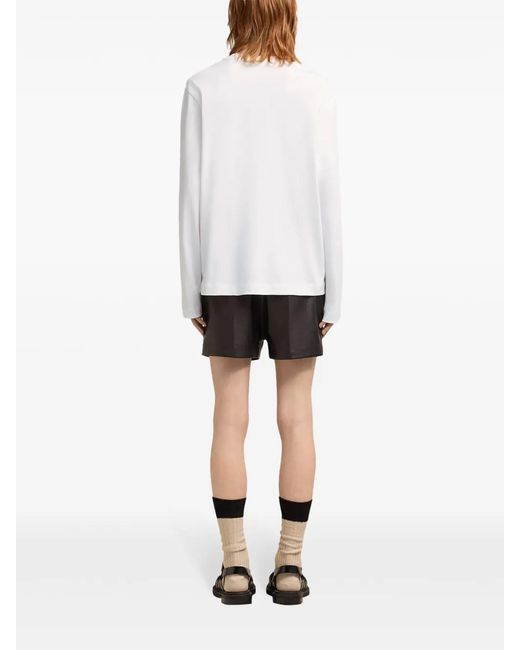 AMI White Ami De Coeur Long-Sleeve T-Shirt