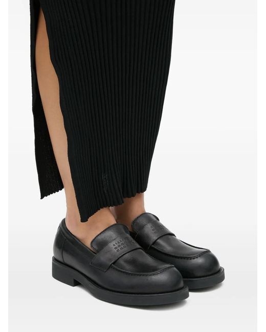 MM6 by Maison Margiela Black City Biker Loafers