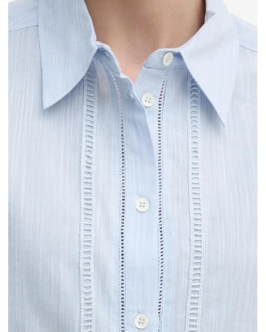 Mos Mosh Button-Down Blouse in het Blue