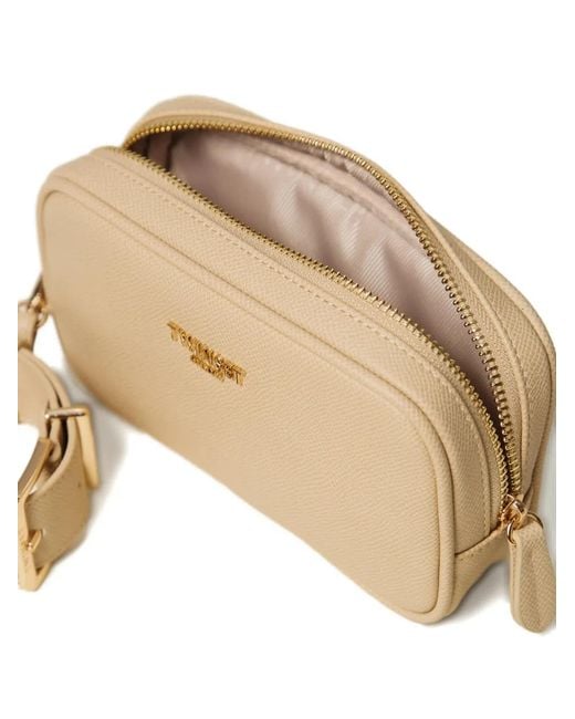 Twinset Natural Logo Lettering Wrist-Strap Clutch Bag