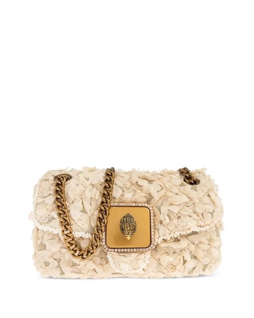 Kurt Geiger Natural Embellished Mini Pimlico Shoulder Bag