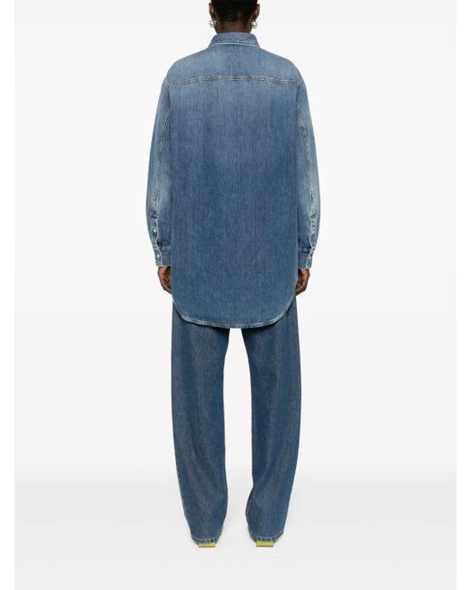 Gucci Blue Interlocking G Denim Jacket