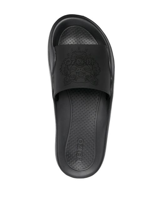 KENZO Black Tiger Pool Slides