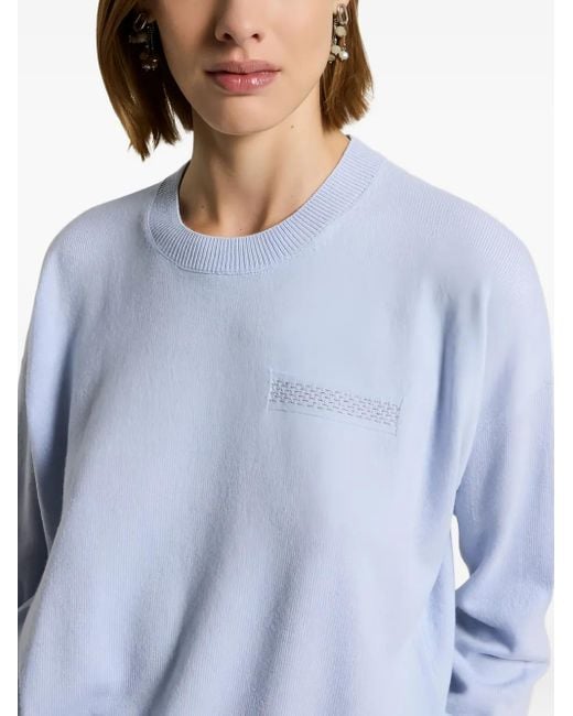 Pull À Encolure Ras Du Cou Peserico en coloris Blue