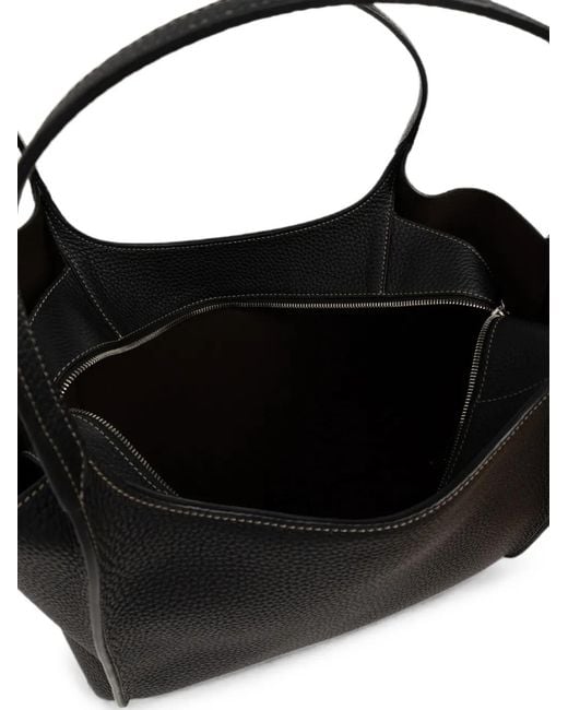 Tod's Black Small T Timeless Leather Tote Bag