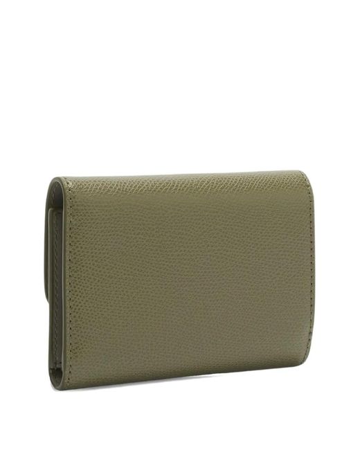 Furla Green Small Iride Grained Logo Wallet
