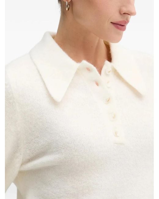 Polo De Lana Gestuz de color White