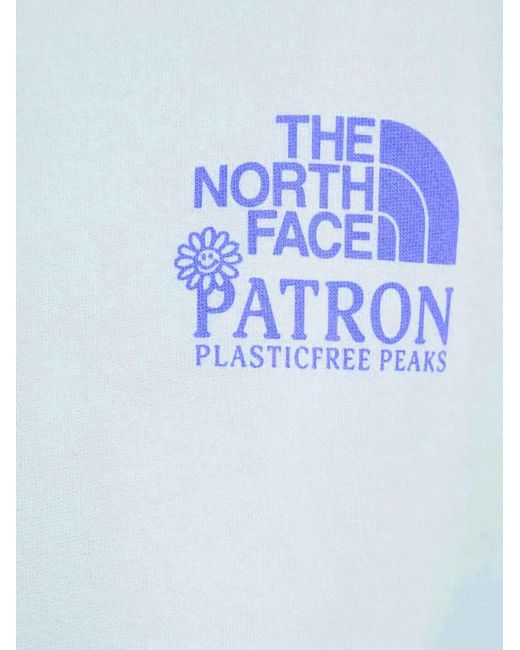 The North Face Blue Hooded Graphic Print Sweater