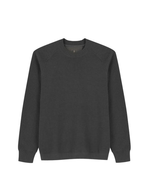 Boggi Gray Crew Neck Jumper for men