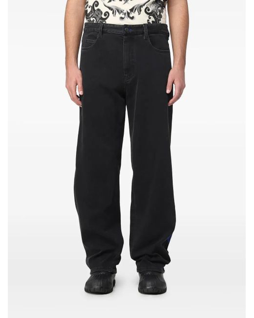 Koche Black Jeans mit weitem Bein