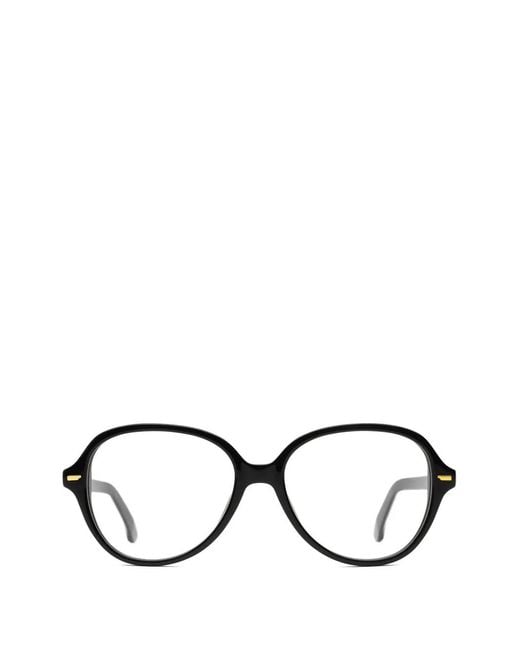 Retrosuperfuture Black Oval-Frame Glasses