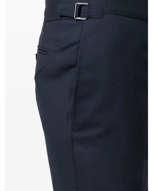Tom Ford Blue Shelton Wool Tailored Trousers - Men's - Wool/cupro for men