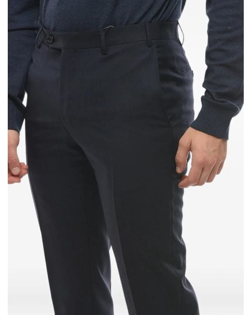 Corneliani Black Academy Pleated Trousers for men
