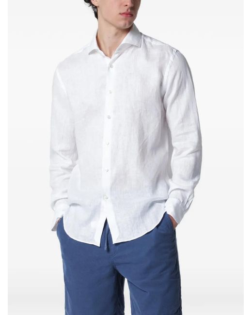 Xacus White Button Shirt for men