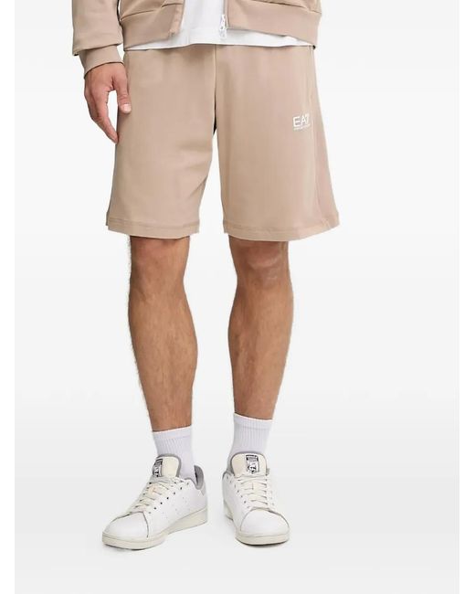 EA7 Natural Logo Shorts for men