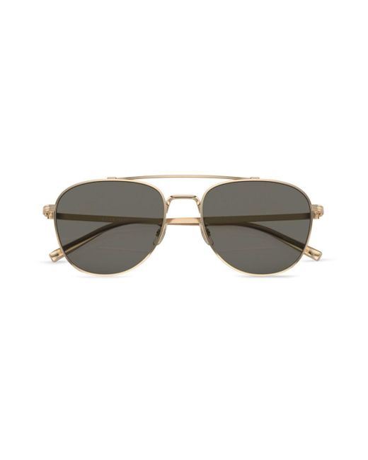 Oliver Peoples Gray Rivetti Pilot-frame Sunglasses