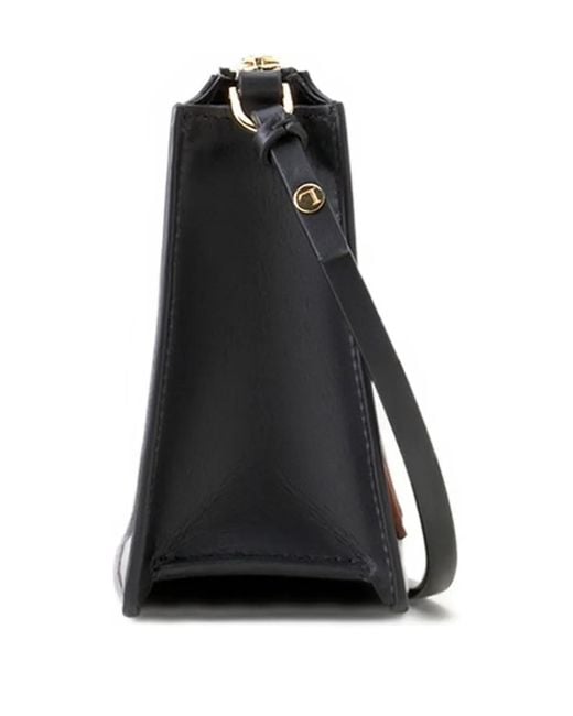 Lanvin Brown Logo-Plaque Crossbody Bag