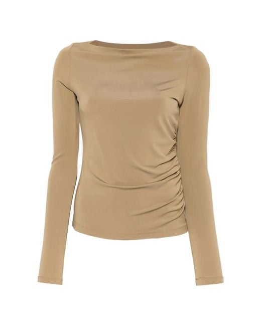Max Mara Natural Haut Gomma À Fronces
