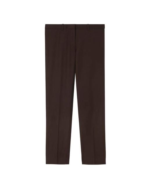 Burberry Brown Wool Tailored Trousers