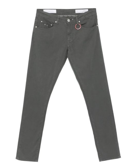 Sartoria Tramarossa Broek Met Ringdetail in het Gray voor heren