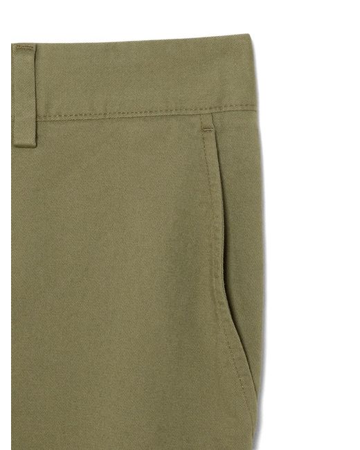 Lacoste Green Pantalon Court Boutonné for men