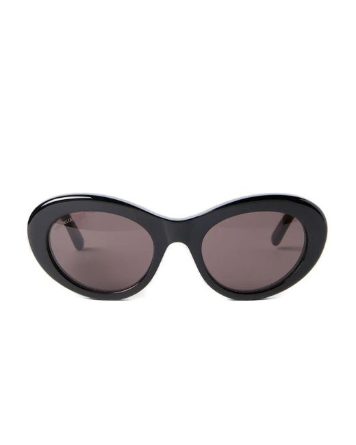 Balenciaga Black Bb-Plaque Sunglasses