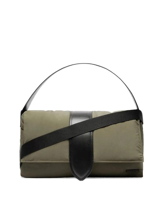 Jacquemus Black The Bambino Logo Messenger Bag for men