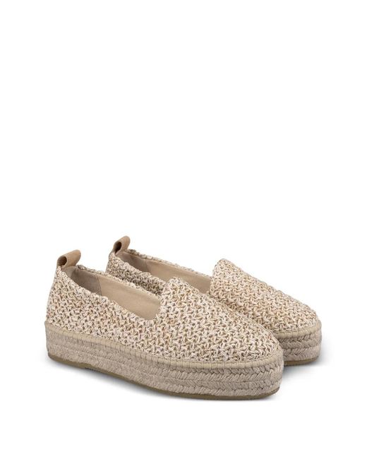 Espadrilles Natural Platform Slip-On