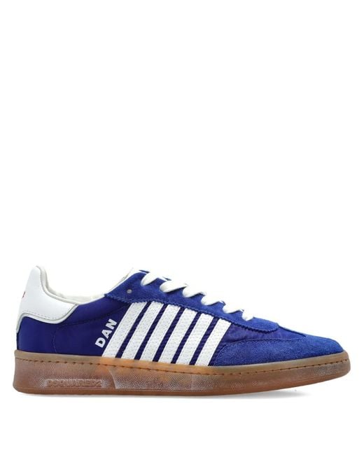 Sneakers Boxer A Righe di DSquared² in Blue