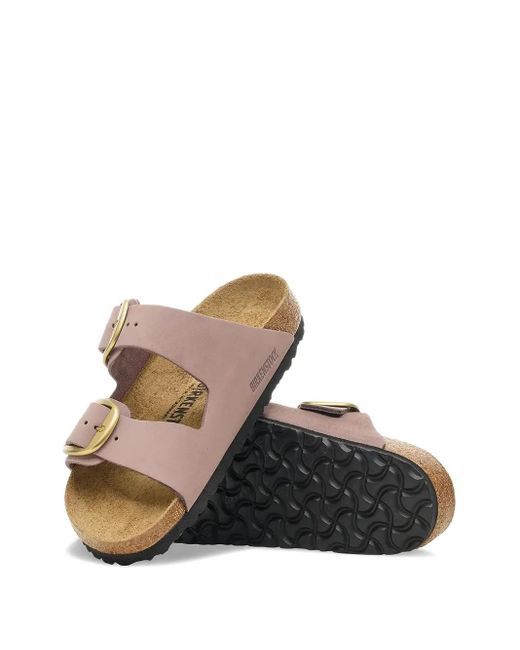 Sandalias con doble hebilla Birkenstock de color Brown