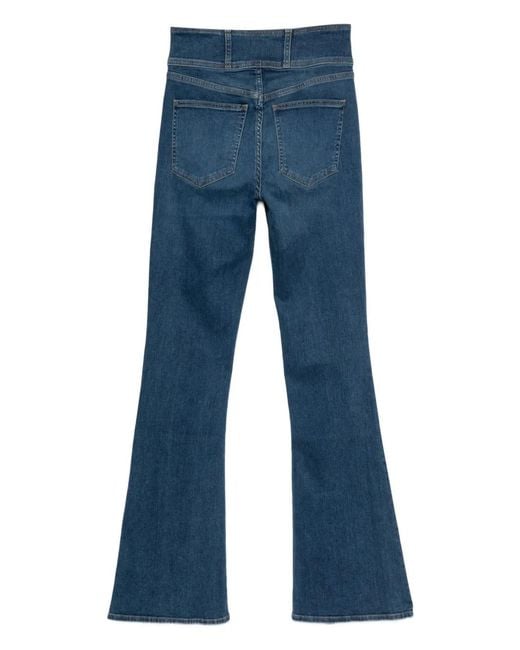 Veronica Beard Blue Beverly Flared Jeans
