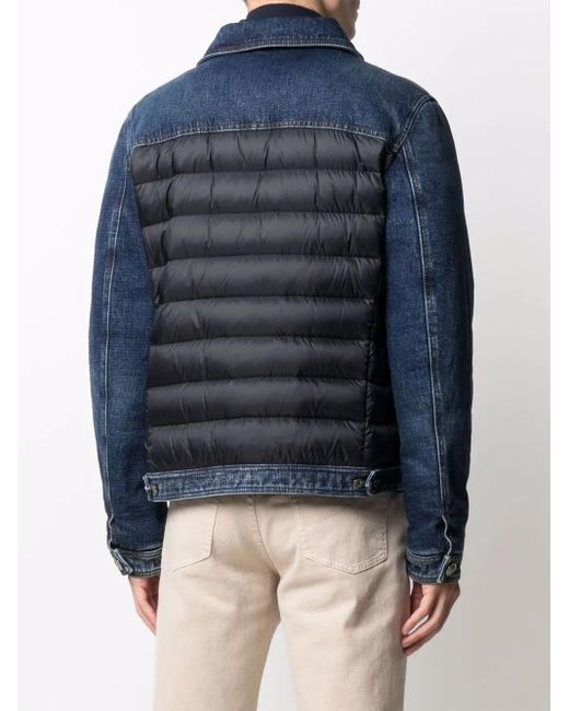 Moorer Blue Mondor-104S Padded Denim Jacket for men