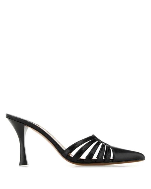 Paris Texas Black 80Mm Nadia Mules