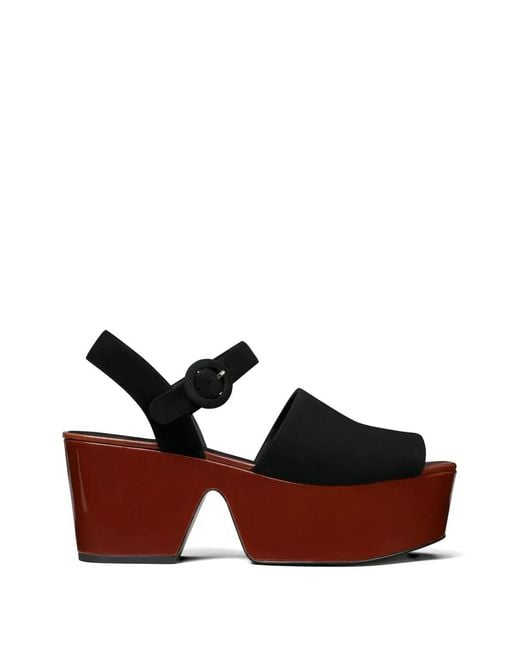 Tory Burch White Platform Sandals