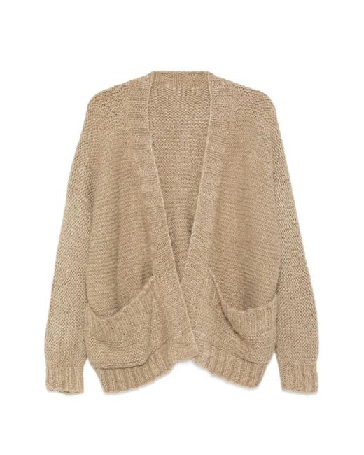 Daniela Gregis Natural Front-Pocket Cardigan