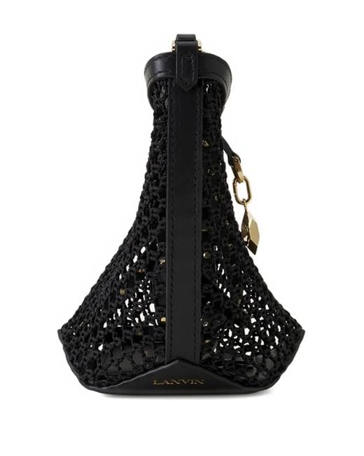 Borsa A Secchiello Con Borchie di Lanvin in Black