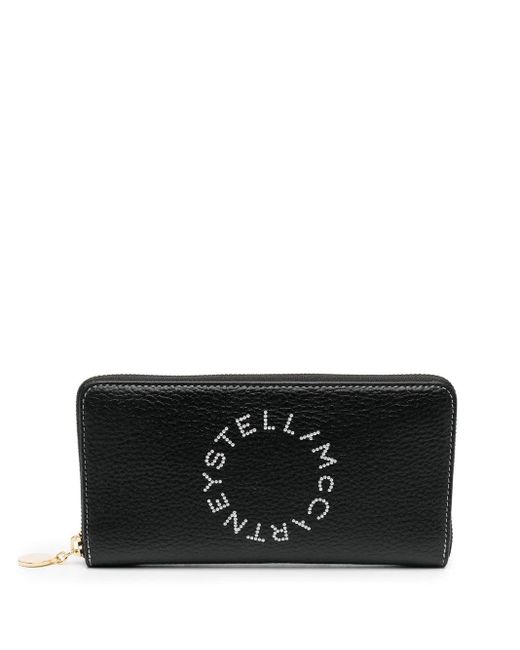 Portafoglio Continental Con Logo Stella di Stella McCartney in Black